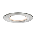 Paulmann recessed luminaire NOVA COIN LED round, rigid, set of 3 Coin IP44, brushed iron dimmable 19,5W 460lm 2700K 100 100 CRI >80