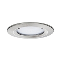 Paulmann recessed luminaire NOVA COIN LED round, rigid, set of 3 Coin IP44, brushed iron dimmable 19,5W 460lm 2700K 100 100 CRI >80