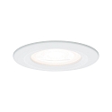 Paulmann Recessed luminaire Nova, IP44, round, set of 1, excl. lamp, max. 35W, GU10, white
