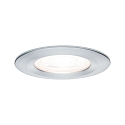 Paulmann Recessed luminaire Nova, IP44, round, set of 1, excl. lamp, max. 35W, GU10, aluminum