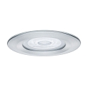 Paulmann Paulmann Recessed luminaire Nova, IP44, round, set of 1, excl. lamp, max. 35W, GU10, aluminum