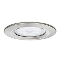 Paulmann Paulmann Recessed luminaire Nova, IP44, round, set of 1, excl. lamp, max. 35W, GU10, iron