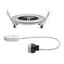 Paulmann Paulmann Recessed luminaire Nova, IP44, round, set of 1, excl. lamp, max. 35W, GU10, iron