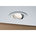 Paulmann Downlight NOVA PLUS GU5.3/GU10 rotondo, girevole GU5.3 / GU10 IP65, cromo, bianco opaco dimmerabile