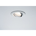 Paulmann Downlight NOVA PLUS GU5.3/GU10 rotondo, girevole GU5.3 / GU10 IP65, cromo, bianco opaco dimmerabile