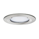 Paulmann Paulmann Recessed luminaire LED Coin Slim, IP44, round, 6,8W, set of 3 dimmable, iron
