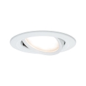 Lumire encastre NOVA PLUS COIN rond, pivotant IP23, blanc mat gradable 6,8W 2.700K