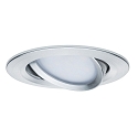 Paulmann Paulmann Recessed luminaire LED Coin Slim, IP23, round, 6,8W, set of 1 dimmable and swiveling, aluminum