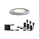 Paulmann Paulmann Plug&Shine set of 3 Floor recessed luminaire Floor Mini IP65 3x2,5W 55mm silver, 3000K set of 3 Paulmann Paulmann Plug&Shine set of 3 Floor recessed luminaire Floor Mini IP65 3x2,5W 55mm silver, 3000K set of 3