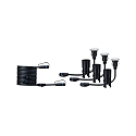 Paulmann Plug&Shine set of 3 Floor recessed luminaire Floor Mini IP65 3x2,5W 55mm silver