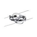 Paulmann Seilsystem CARDAN, mit 8 Spots,  230/12V, 8x GU5.3 max. 10W, Chrom matt