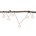 Paulmann Outdoor LED-Lichterkette MOBILE LAMPION, IP44, mit 7 Lampions, 5V USB Akku-Betrieb / optional Powerbank (exkl.), 3000K
