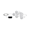 Paulmann Outdoor LED-Lichterkette MOBILE LAMPION, IP44, mit 7 Lampions, 5V USB Akku-Betrieb / optional Powerbank (exkl.), 3000K