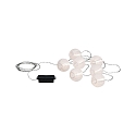 Paulmann Outdoor LED-Lichterkette MOBILE LAMPION, IP44, mit 7 Lampions, 5V USB Akku-Betrieb / optional Powerbank (exkl.), 3000K