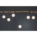 Paulmann Outdoor LED-Lichterkette MOBILE LAMPION, IP44, mit 7 Lampions, 5V USB Akku-Betrieb / optional Powerbank (exkl.), 3000K