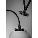 table lamp CLUTCH round, Bluetooth controllable, with USB charging function IP44, grey dimmable