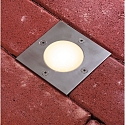 Paulmann LED Bodeneinbauleuchte PLUG & SHINE FLOOR, IP65, eckig, 10 x 10cm, 24V, 3.6W 3000K 300lm, dimmbar, rostfrei