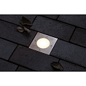 Paulmann LED Bodeneinbauleuchte PLUG & SHINE FLOOR, IP65, eckig, 10 x 10cm, 24V, 3.6W 3000K 300lm, dimmbar, rostfrei