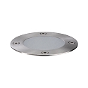 Paulmann LED Bodeneinbauleuchte PLUG & SHINE FLOOR, IP65, rund,  9.8cm, 24V, 3.6W 3000K 300lm, dimmbar, rostfrei