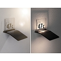 Paulmann solar house number light YOKO with sensor IP44, anthracite 