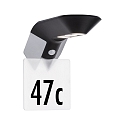 Paulmann house numbers SOLEY, black, transparent
