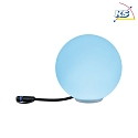 Paulmann Outdoor Plug & Shine ZigBee LED Light object GLOBE, IP65,  20cm, 24V, 2.8W RGB/W 110lm, dimmable