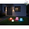Paulmann Outdoor Plug & Shine ZigBee LED Light object GLOBE, IP65,  20cm, 24V, 2.8W RGB/W 110lm, dimmable