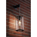 Outdoor Wandleuchte HOUSE KLASSIK, IP44, E27 max. 60W, Klarglas / Grau