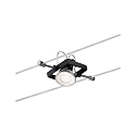 Paulmann wire system MAC II set of 5 GU5,3, black matt dimmable
