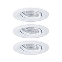 Paulmann Luce da incasso NOVA MINI LED girevole, Set di 3 IP23, Bianco opaco  310lm 2700K 38 38 CRI >80