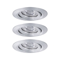 Paulmann Luce da incasso NOVA MINI LED girevole, Set di 3 IP23, Alluminio  310lm 2700K 38 38 CRI >80
