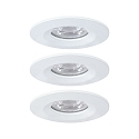 Paulmann Luce da incasso NOVA MINI LED rigido, Set di 3 IP23, Bianco opaco  310lm 2700K 38° 38° CRI >80 Paulmann Luce da incasso NOVA MINI LED rigido, Set di 3 IP23, Bianco opaco  310lm 2700K 38° 38° CRI >80