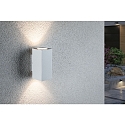 Paulmann Luminaire mural dextrieur FLAME LED haut bas, grand, angulaire IP44, aluminium blanc 
