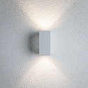 Paulmann Luminaire mural dextrieur FLAME LED haut bas, grand, angulaire IP44, aluminium blanc 
