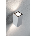 Paulmann Luminaire mural dextrieur FLAME LED haut bas, grand, angulaire IP44, aluminium blanc 