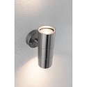Paulmann Luminaire mural dextrieur FLAME haut bas, cylindrique GU10 IP44, acier inoxydable bross gradable