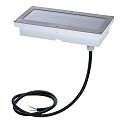 Paulmann Projecteur encastr BRICK LED avec dtecteur de mouvement IP67, aluminium, gris 