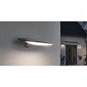 solar wall luminaire KIRAN with motion detector IP44, white 