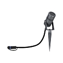 Paulmann outdoor spot PLUG&SHINE RADON LED swivelling, rotatable IP65, grey dimmable