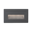Paulmann Apparecchio da incasso per esterni LONG IP44, Nero  Paulmann Apparecchio da incasso per esterni LONG IP44, Nero