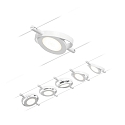 Paulmann wire luminaire ROUNDMAC LED 5-fold, chrome, white 