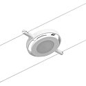 Paulmann wire luminaire ROUNDMAC LED, chrome, white matt 
