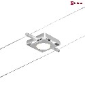 Paulmann LED Seilsystem MacLED, 5-fach, 12V DC, 5x 4.5W 3000K, inkl. Trafo 60VA, Kunststoff, Chrom matt / Chrom
