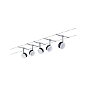 Paulmann wire system CLEARLED 5-fold, chrome, black 