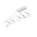 Paulmann wire system SALT 5-fold GU5,3, chrome, white matt 