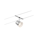 Paulmann Systme de corde WIRE SYSTEMS DC CONE lot de 5 GU5,3, chrome, chrom mat 