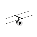Paulmann Systme de corde WIRE SYSTEMS DC CONE lot de 5 GU5,3, chrome, noir mat 