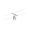 Paulmann Systme de corde WIRE SYSTEMS DC CUP lot de 5 GU5,3, chrome, chrom mat 