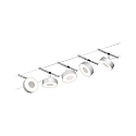 Systme de corde LED WIRE SYSTEMS CORDUO CIRCLE rond, lot de 5, commutable IP20, chrome, chrom mat 
