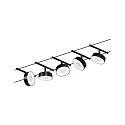 Systme de corde LED WIRE SYSTEMS CORDUO CIRCLE rond, lot de 5, commutable IP20, chrome, noir mat 